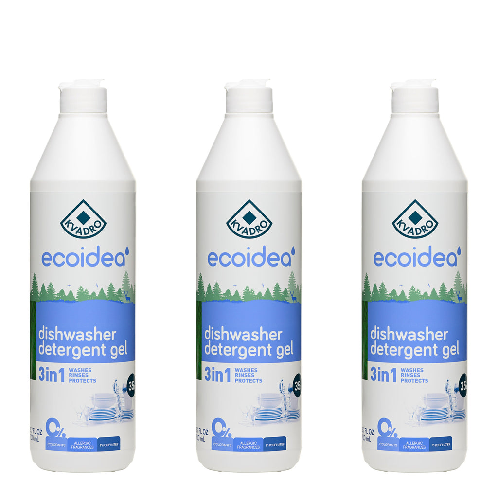 ecoidea 3 in 1 Dishwasher detergent 23.7 FL OZ 3 PACK