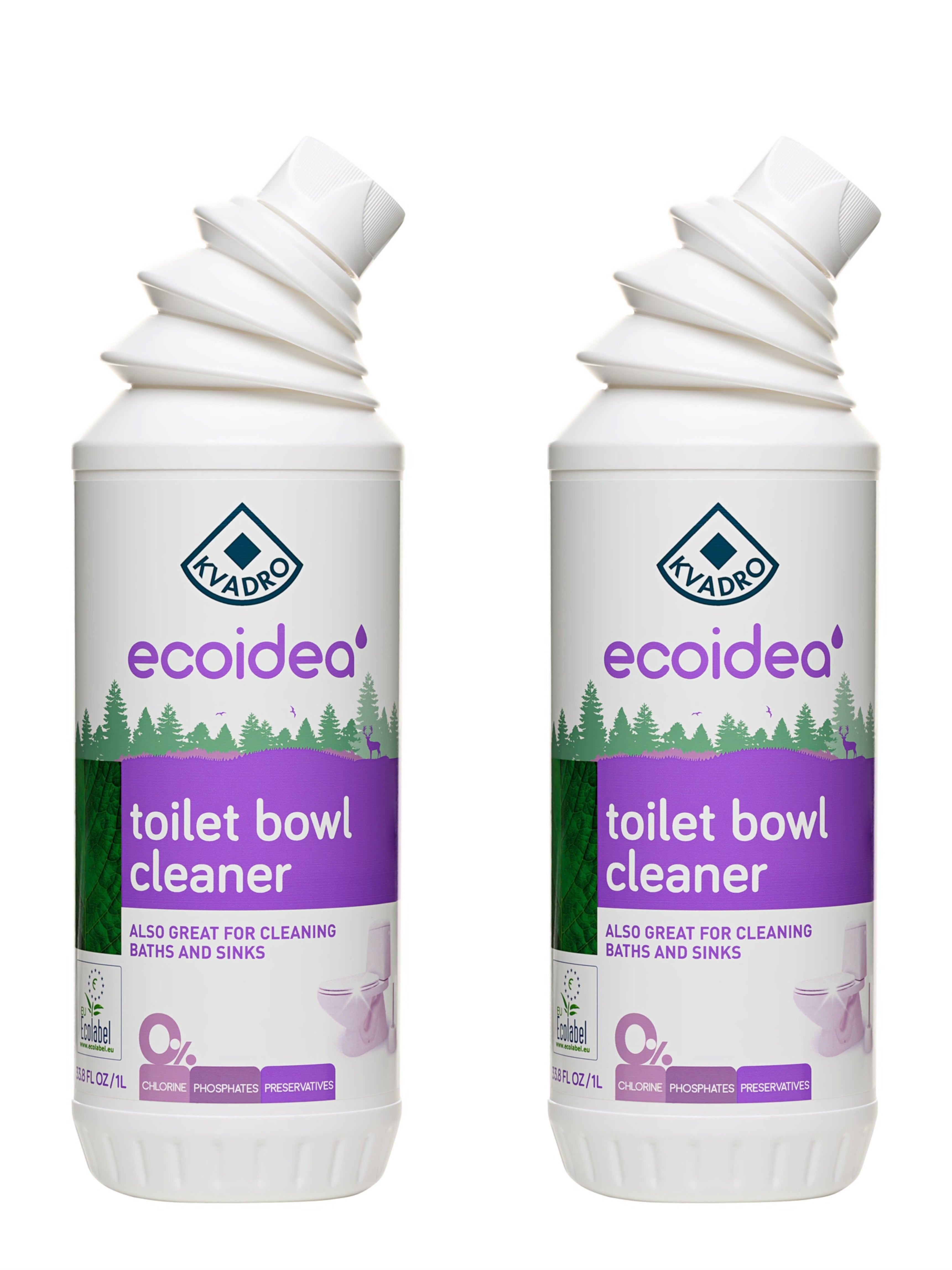 ecoidea Toilet Bowl Cleaner 33.8 FL OZ 2 PACK
